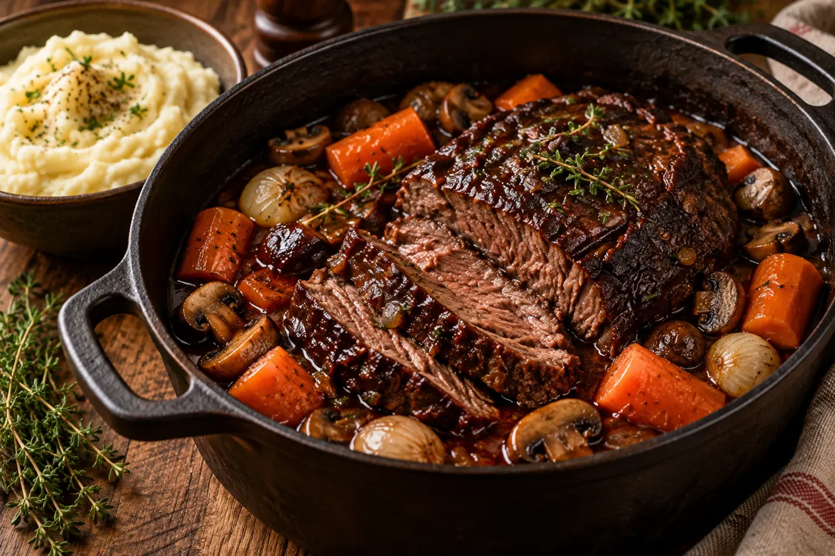Beef Bourguignon Pot Roast for a Slow Sunday