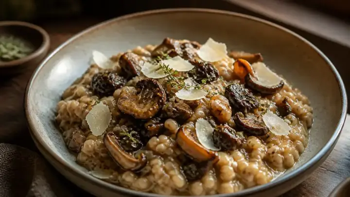 Mushroom Barley Risotto