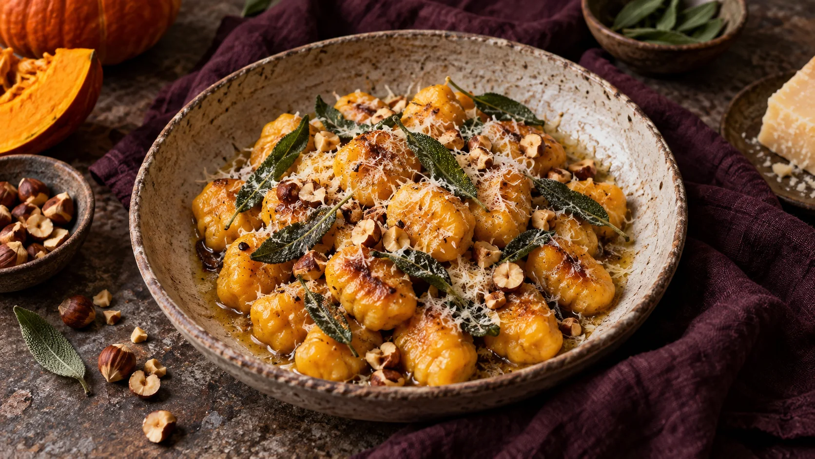 Pumpkin Sage Gnocchi with Brown Butter