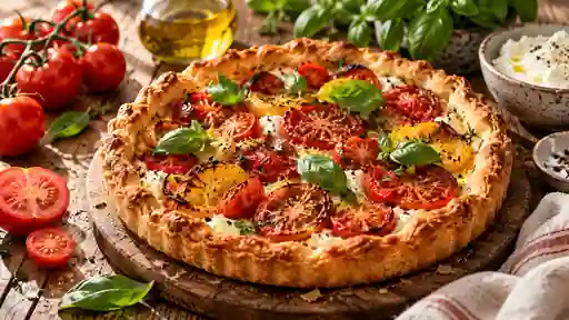 Roasted Tomato and Ricotta Tart